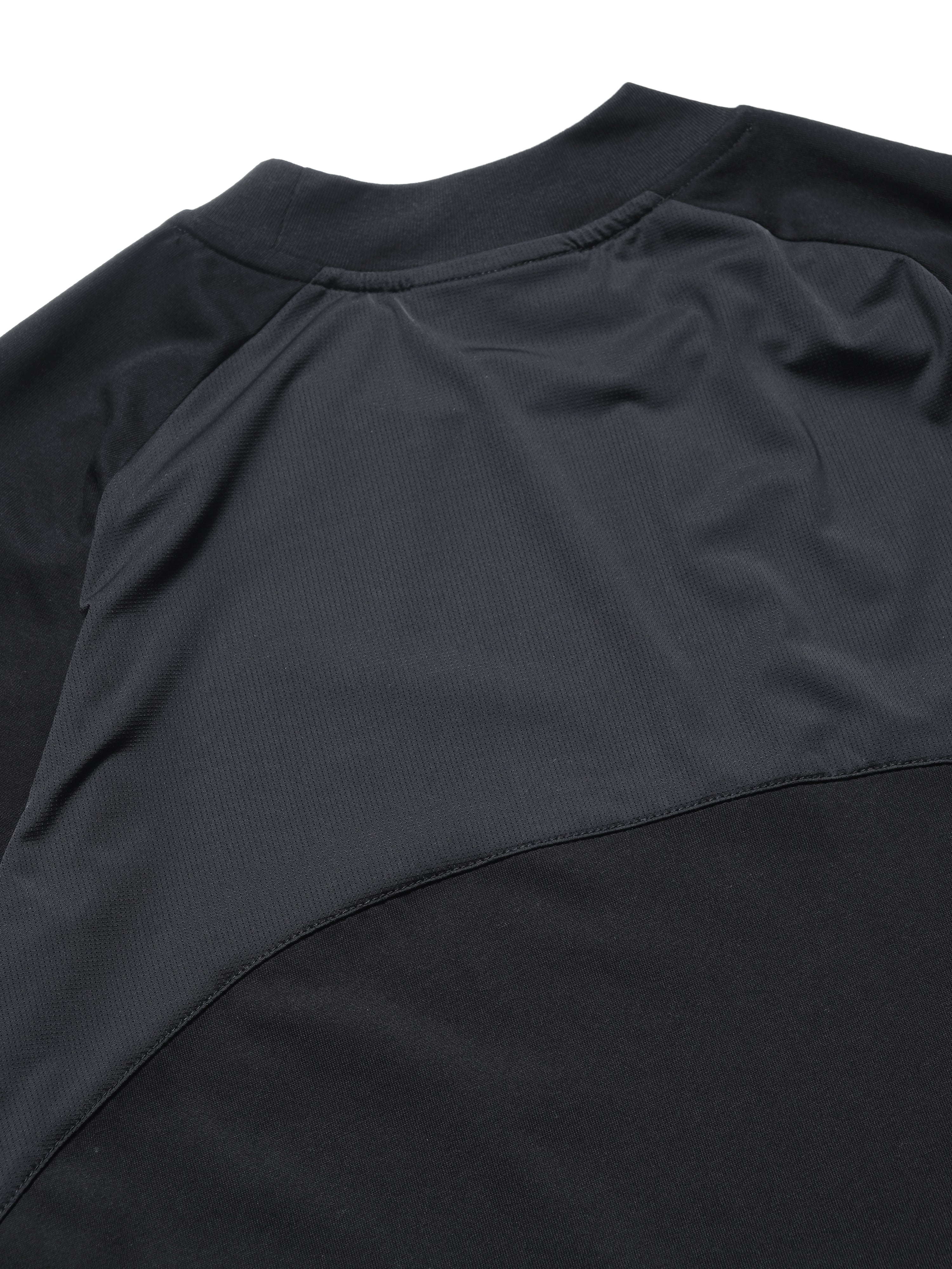 S1/ S25-T-01 Tornado patchwork T-shirt (Black)