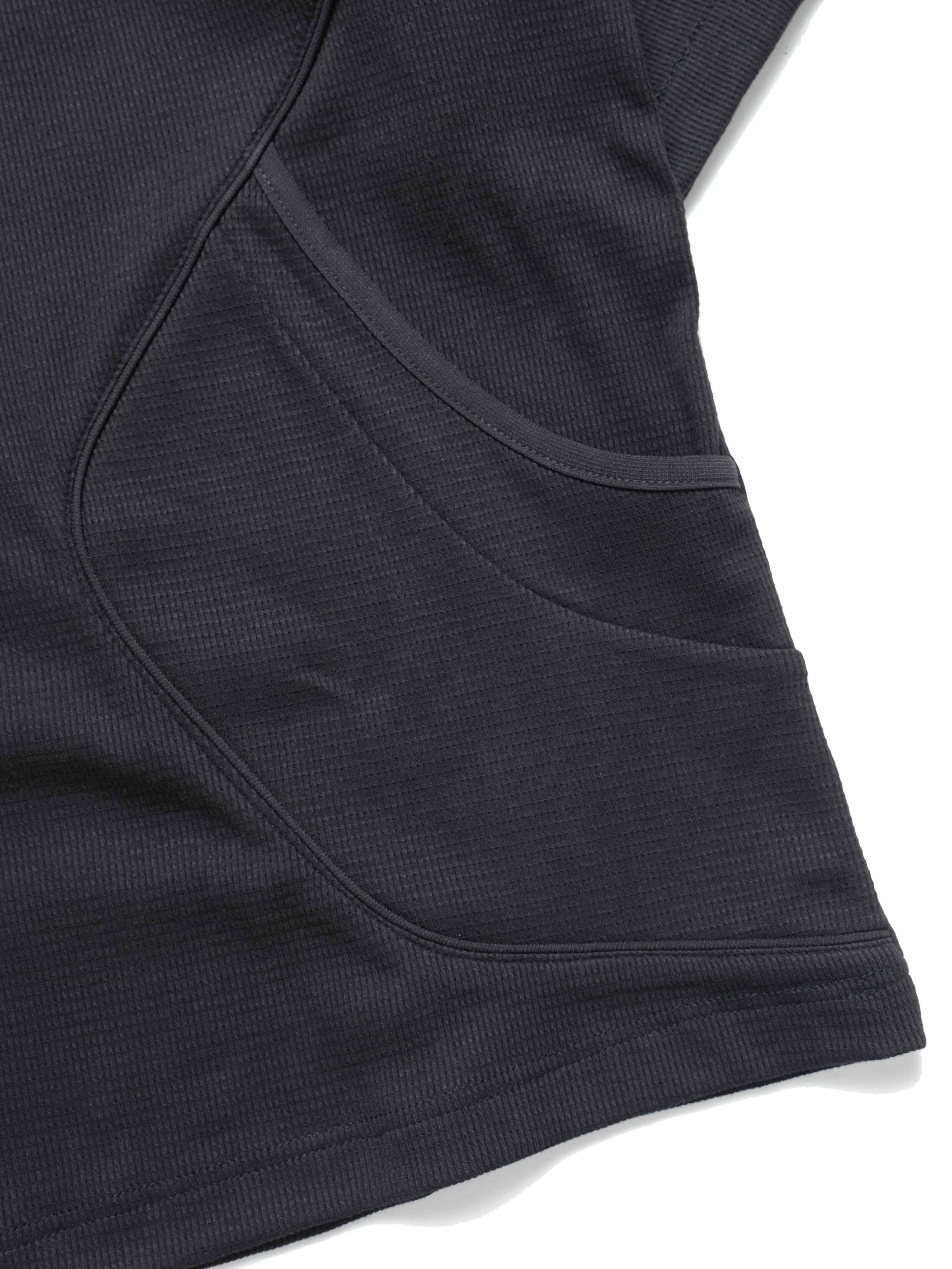 S3/ S25-T-04 WaffleT-Shirt (Black)