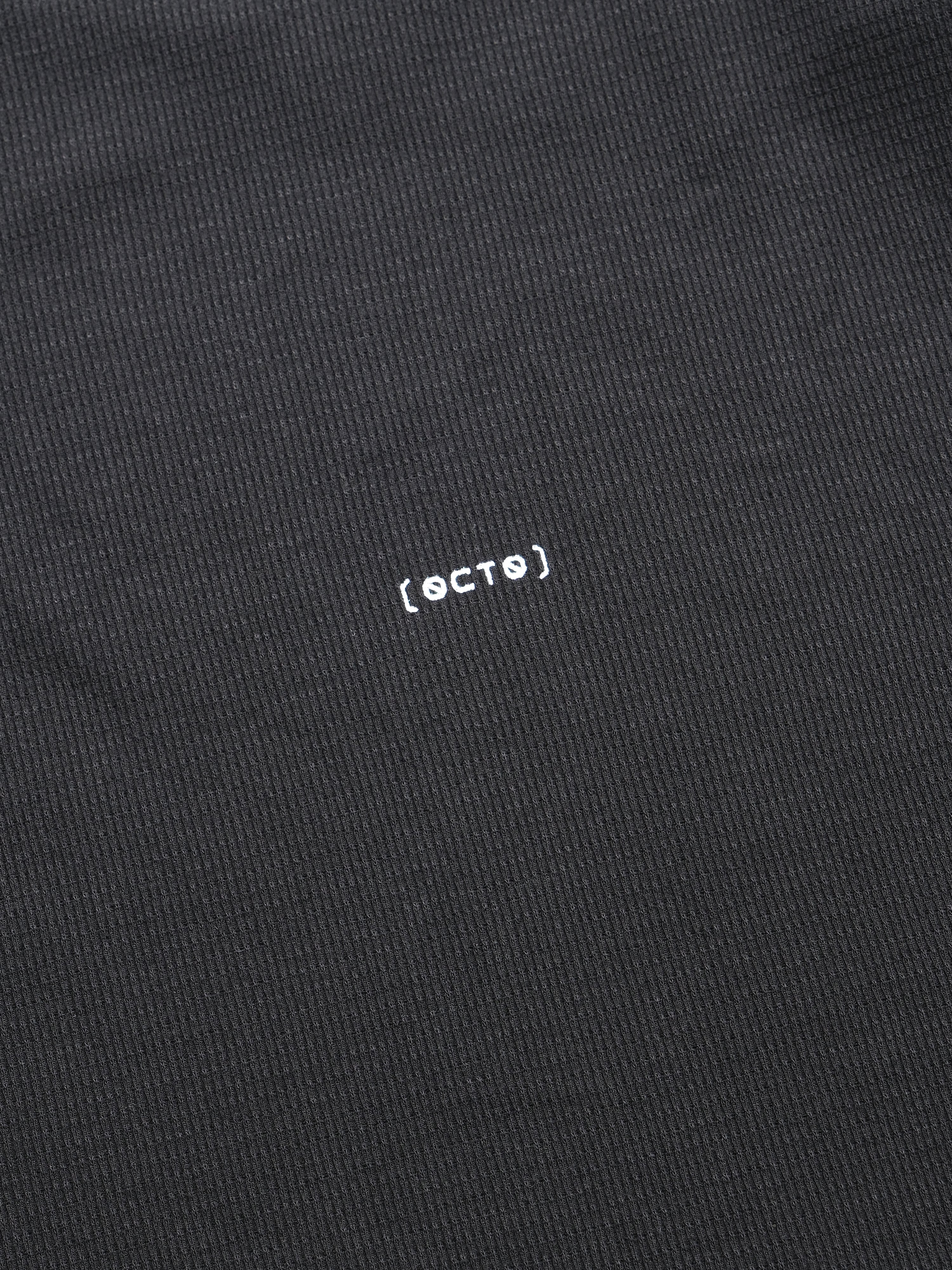 S3/ S25-T-04 WaffleT-Shirt (Black)