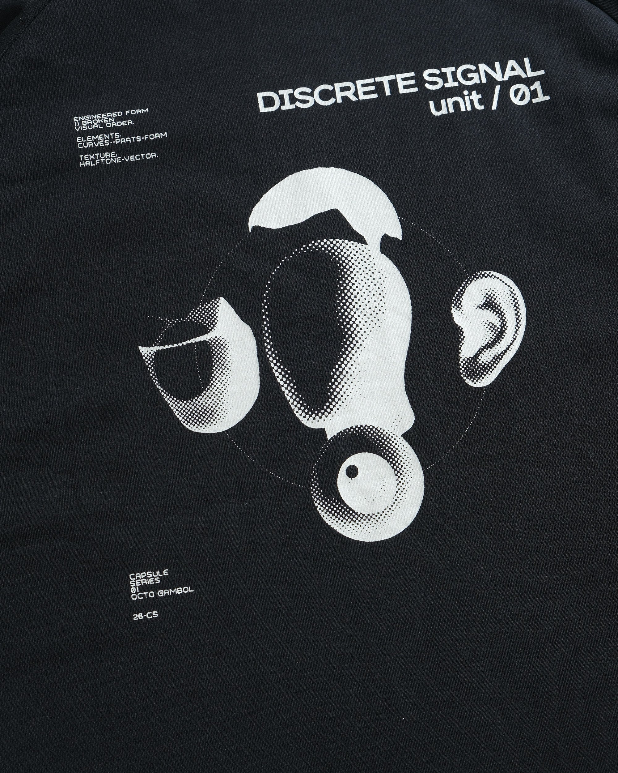 S26-C1-T1 / Discrete Signal Graphic Tee (Black)