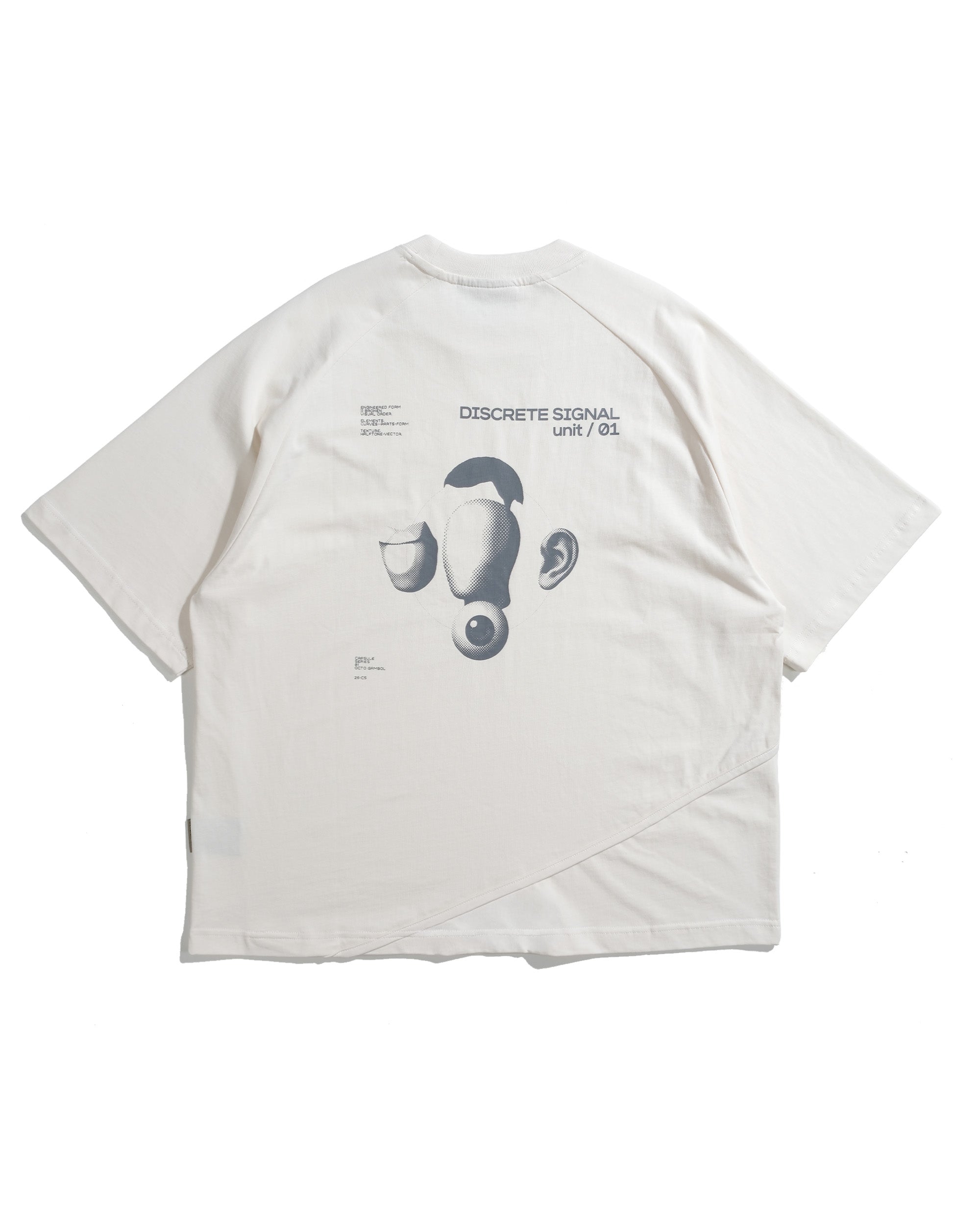 S26-C1-T1 / Discrete Signal Graphic Tee (White)