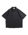 S26-C1-T2 / Discrete Signal Zip Polo (Black)