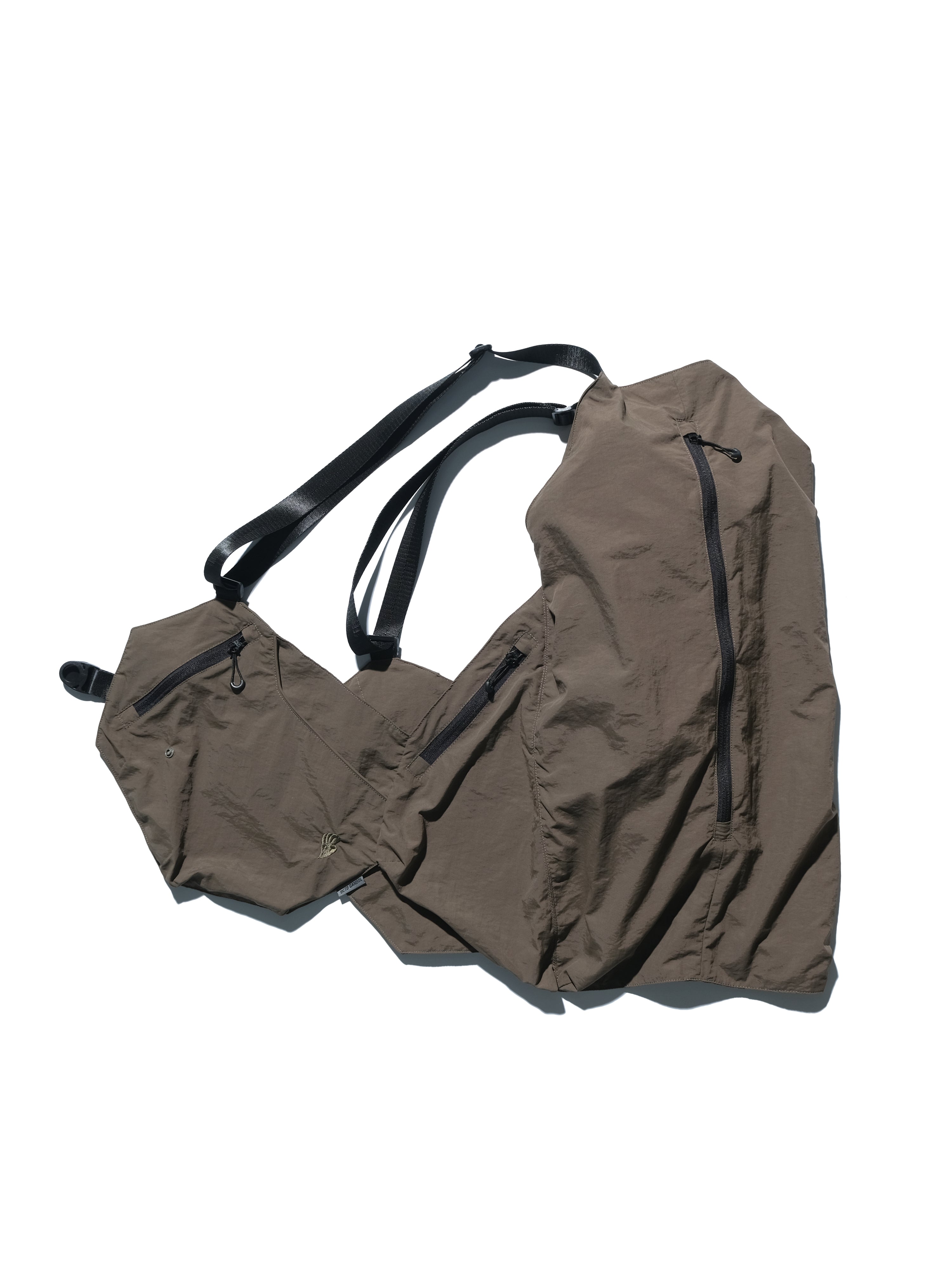 SS23 / 07 — T23-070 2 in 1 Vest Shirt (Brown)