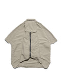 SS23 / 13 — T23-072 All-in-one Vest Shirt (Khaki)