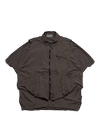 SS23 / 13 — T23-072 All-in-one Vest Shirt (Brown)