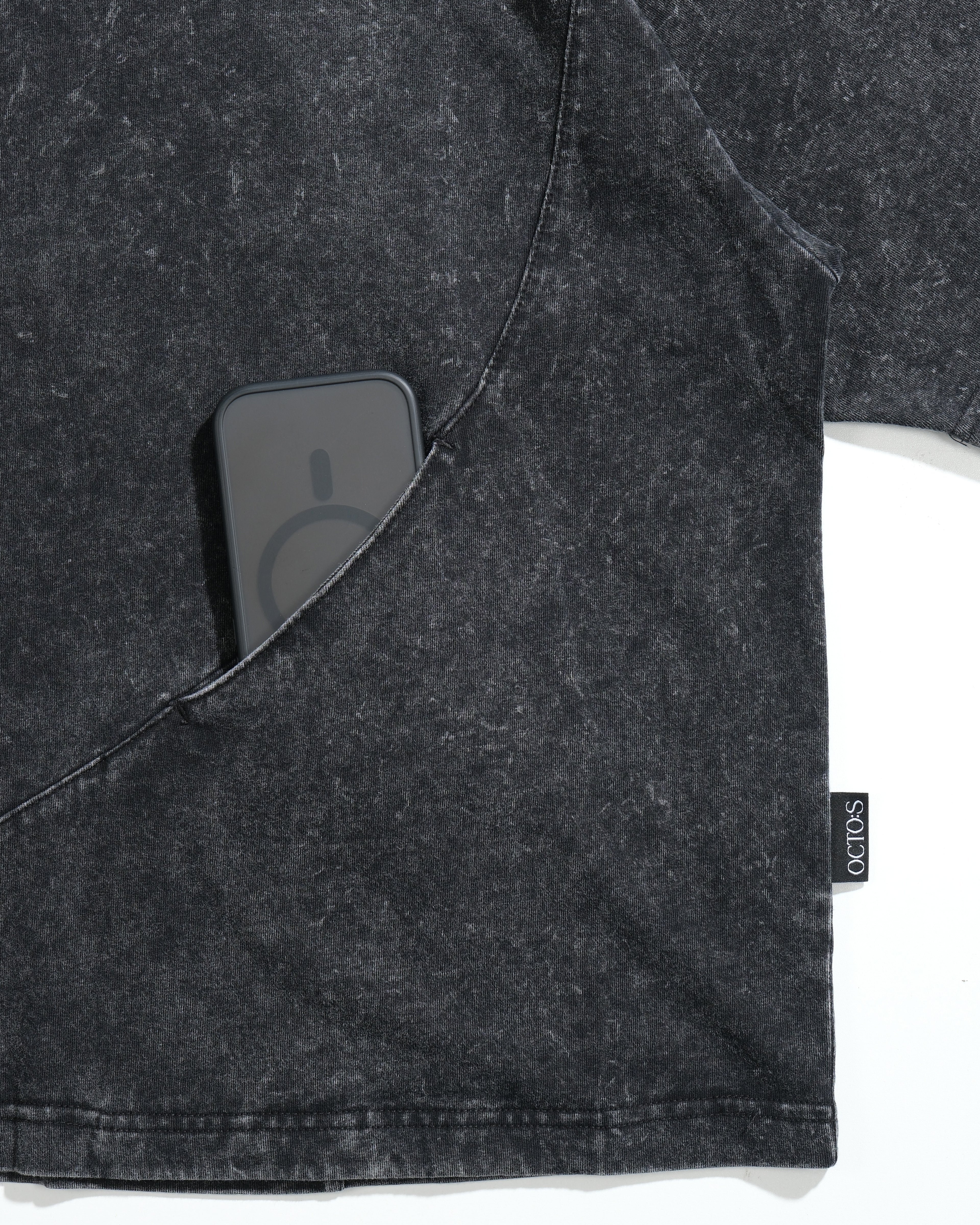 S26-SD1-T / S-Flow Washed Tee (Black)