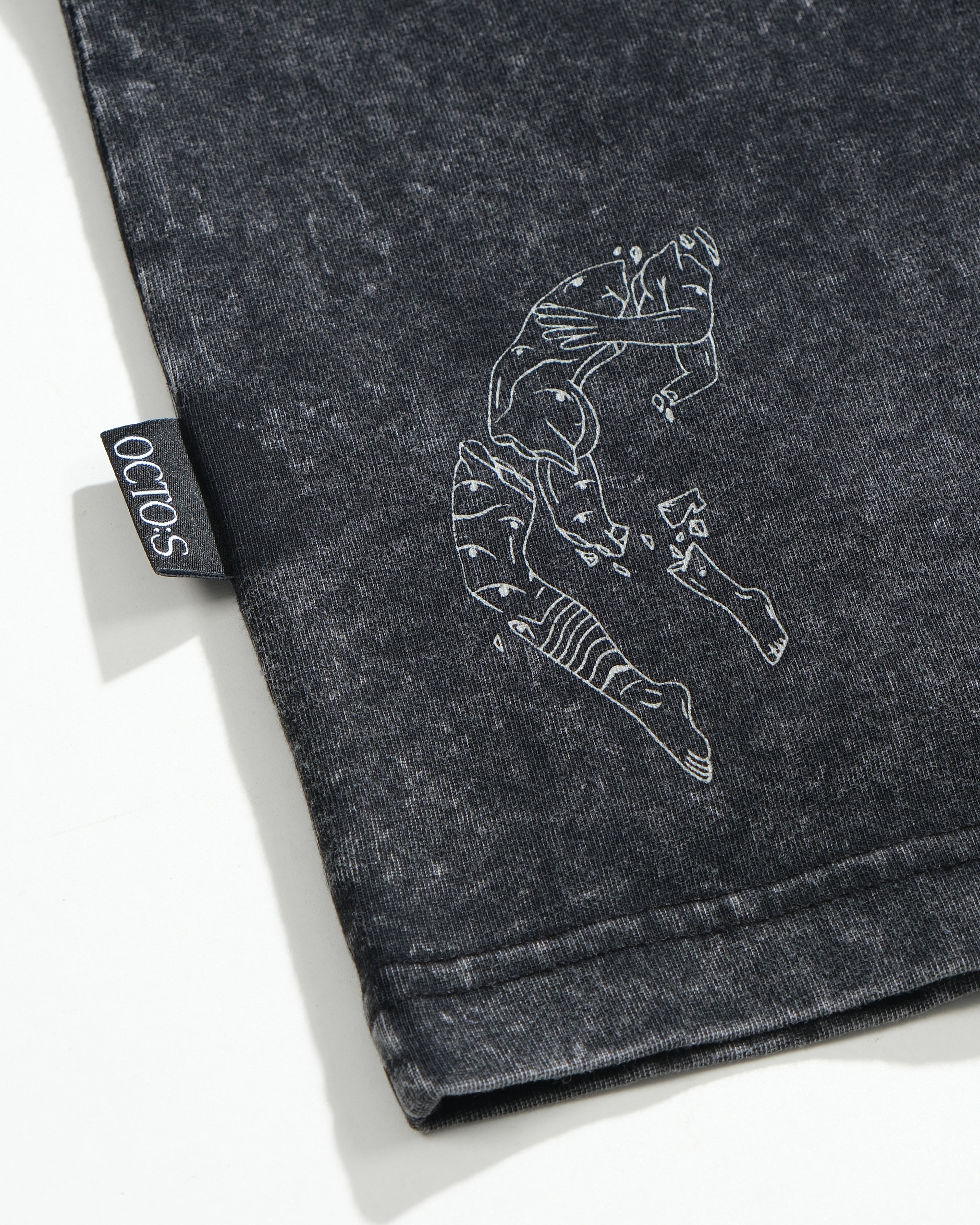 S26-SD1-T / S-Flow Washed Tee (Black)