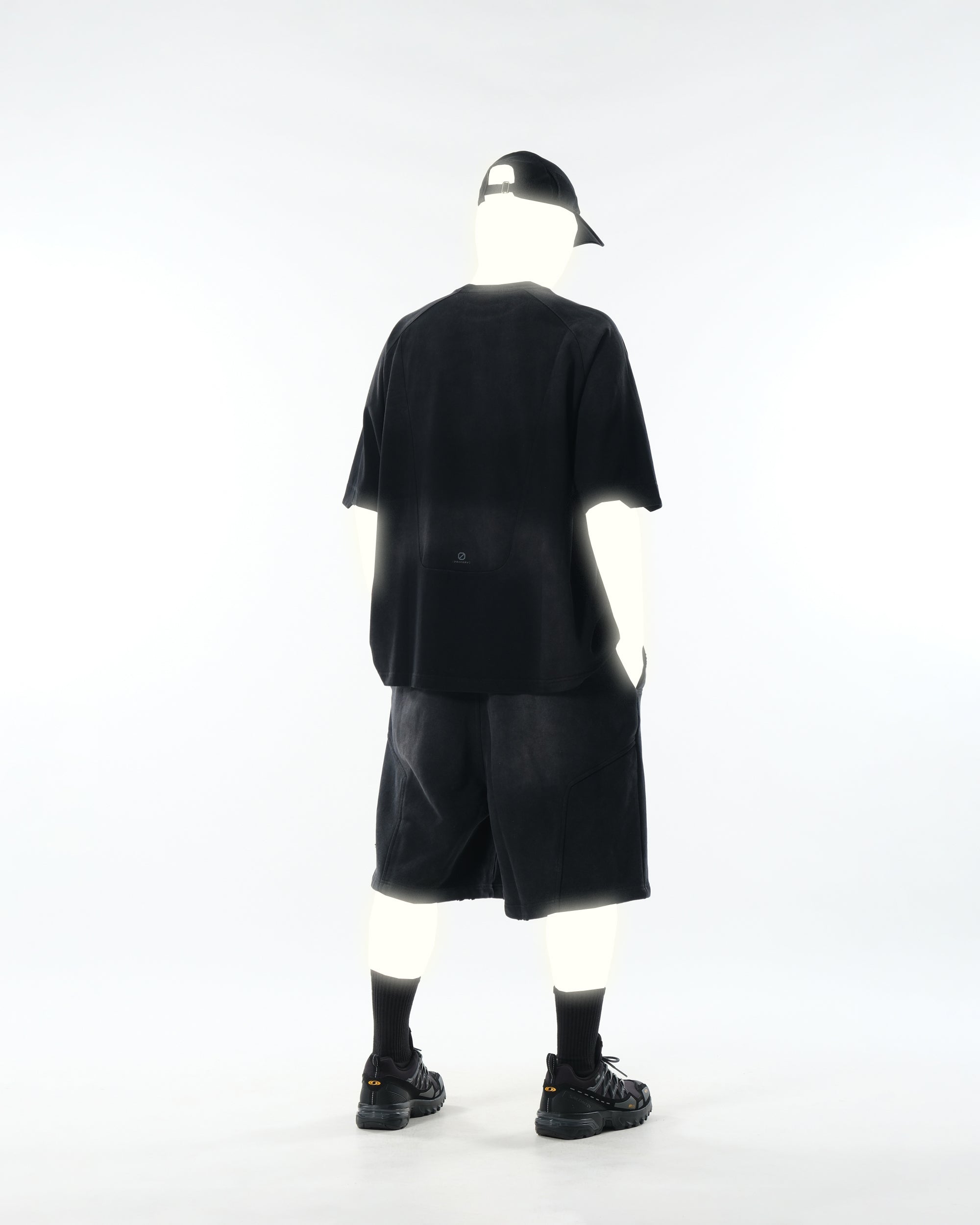 PR/ S25-PRS-02 Washed Shorts (Black)