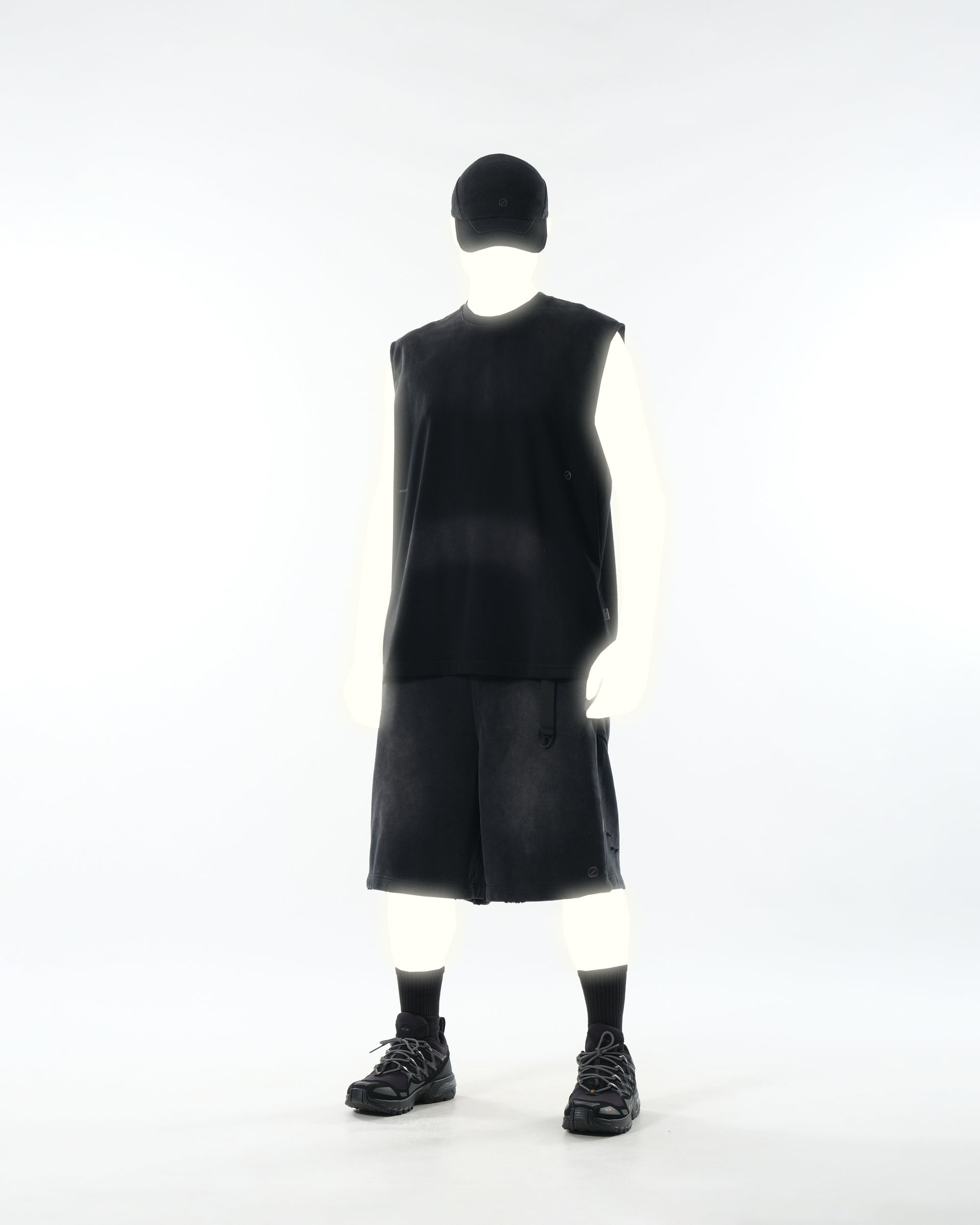 PR/ S25-PRV-01 Washed Vest (Black)