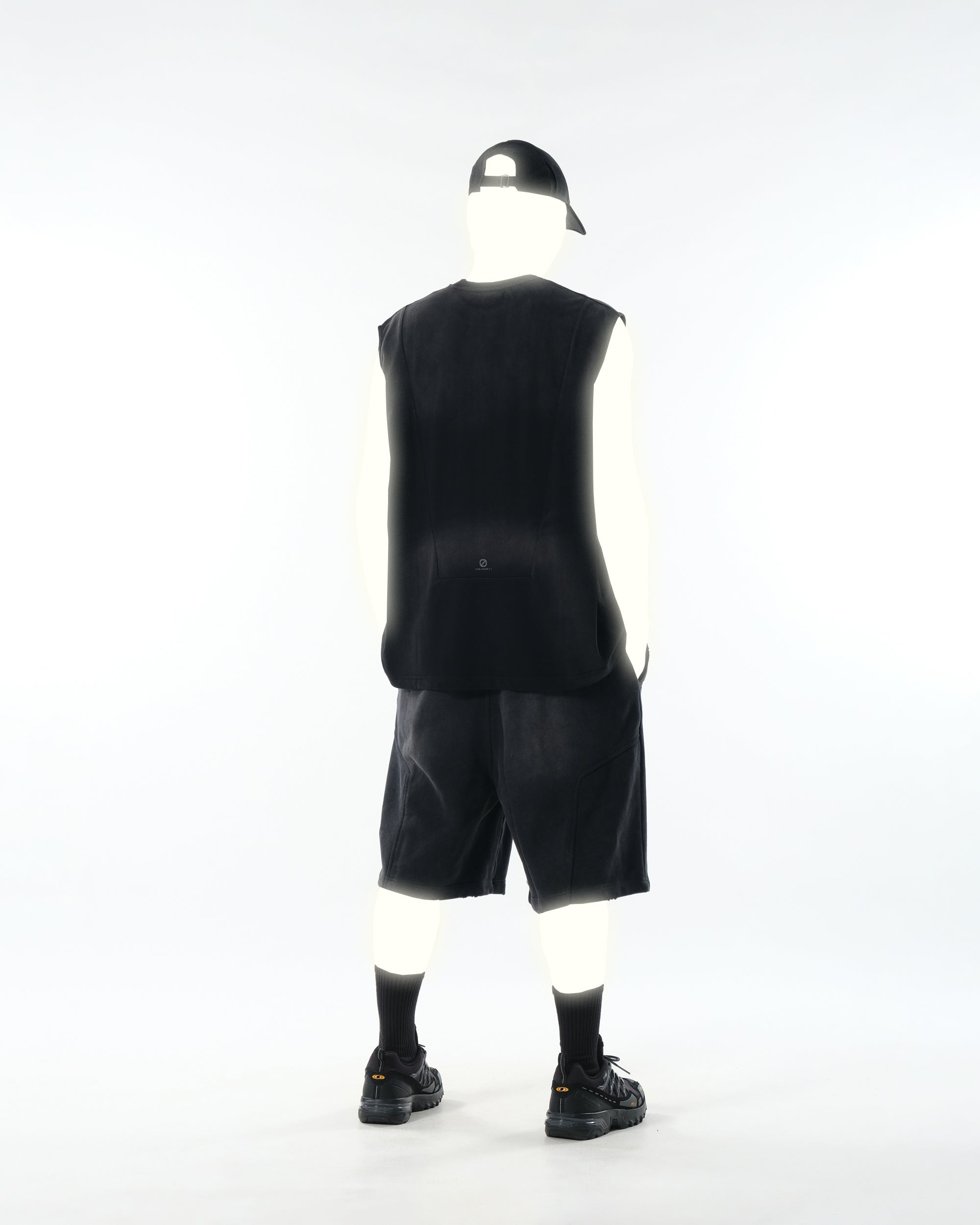PR/ S25-PRS-02 Washed Shorts (Black)
