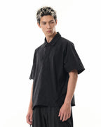 S26-S3-ST / Access Cross-Seam Shirt (Black)