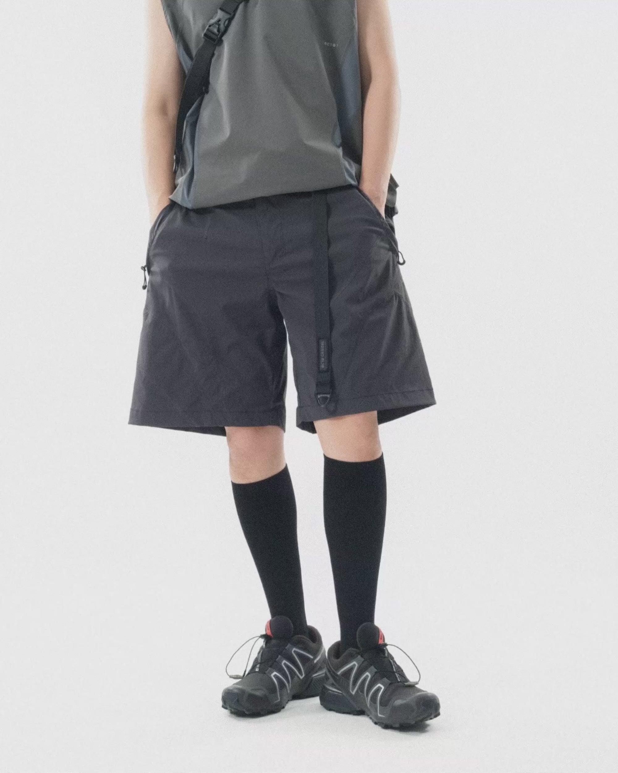S26-S2-S / Modular Flow Shorts (Grey)