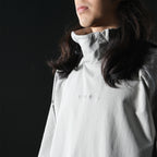 AW22 / 08 — T22-066 Turtleneck hidden hood Hoodie (Ivory White)
