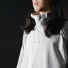 AW22 / 08 — T22-066 Turtleneck hidden hood Hoodie (Ivory White)