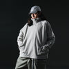 AW22 / 08 — T22-066 Turtleneck hidden hood Hoodie (Ivory White)