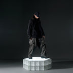 AW22 / 08 — T22-066 Turtleneck hidden hood Hoodie (Black)
