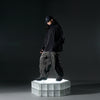 AW22 / 08 — T22-066 Turtleneck hidden hood Hoodie (Black)