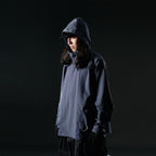 AW22 / 08 — T22-066 Turtleneck hidden hood Hoodie (Navy)