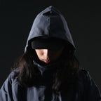 AW22 / 08 — T22-066 Turtleneck hidden hood Hoodie (Navy)
