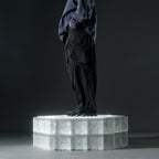 AW22 / 09 —  P22-124  Trapezoidal Loose Pants (Black)
