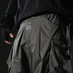 AW22 / 09 —  P22-124  Trapezoidal Loose Pants (Gauntlet Green)