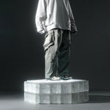 AW22 / 09 —  P22-124  Trapezoidal Loose Pants (Mint Green)