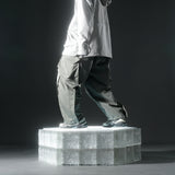 AW22 / 09 —  P22-124  Trapezoidal Loose Pants (Mint Green)