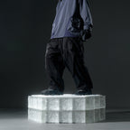 AW22 / 09 —  P22-124  Trapezoidal Loose Pants (Black)