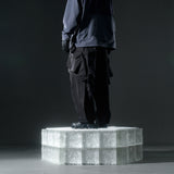 AW22 / 09 —  P22-124  Trapezoidal Loose Pants (Black)