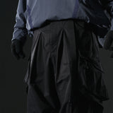 AW22 / 09 —  P22-124  Trapezoidal Loose Pants (Black)
