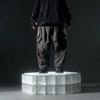 AW22 / 09 —  P22-124  Trapezoidal Loose Pants (Gauntlet Green)