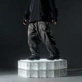 AW22 / 09 —  P22-124  Trapezoidal Loose Pants (Gauntlet Green)
