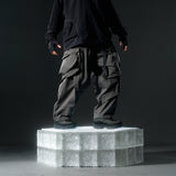 AW22 / 09 —  P22-124  Trapezoidal Loose Pants (Gauntlet Green)