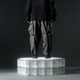 AW22 / 09 —  P22-124  Trapezoidal Loose Pants (Gauntlet Green)