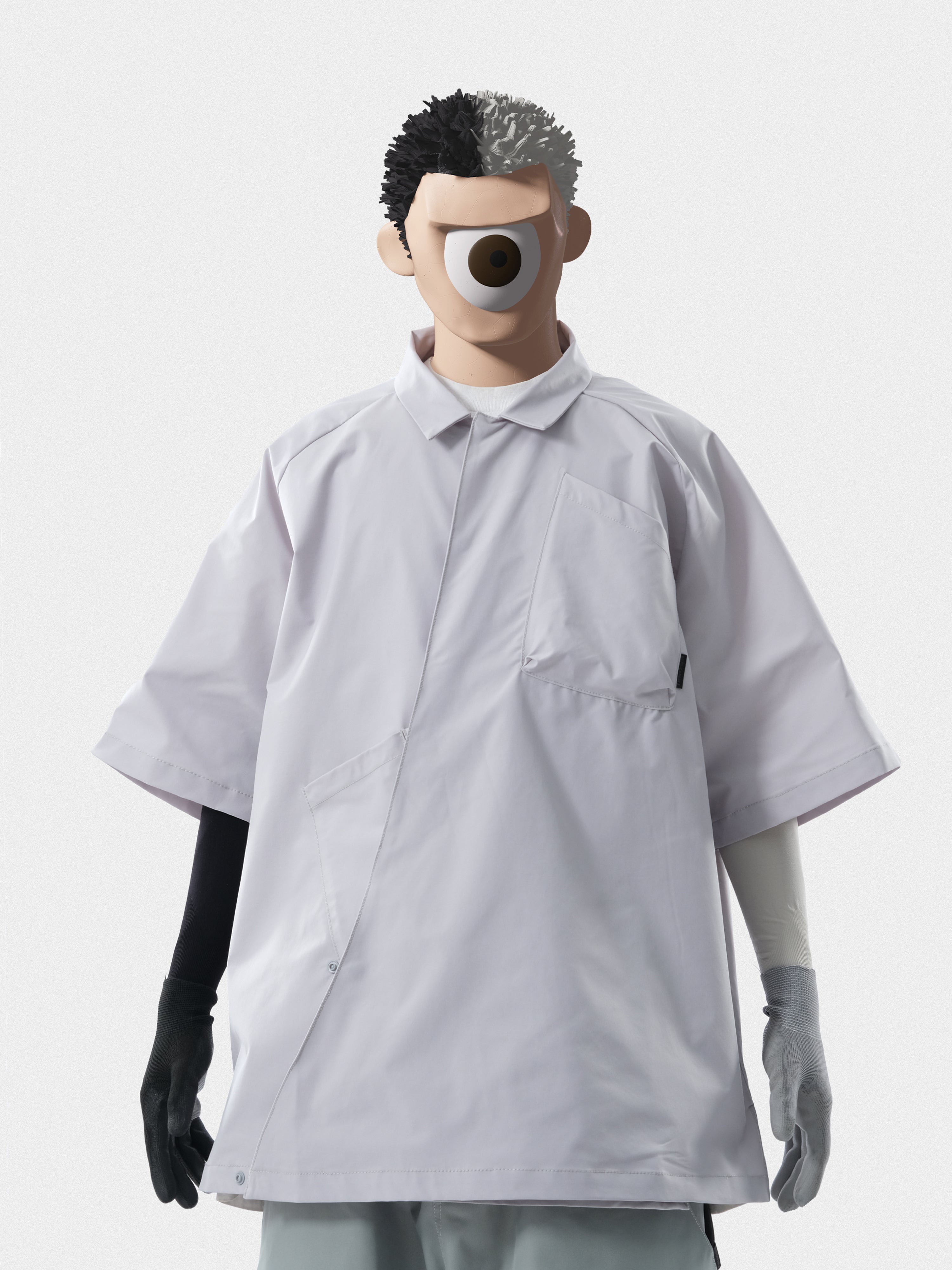 Capsule 01 / CST-114 Inner Pocket Shirt  (Light Grey)
