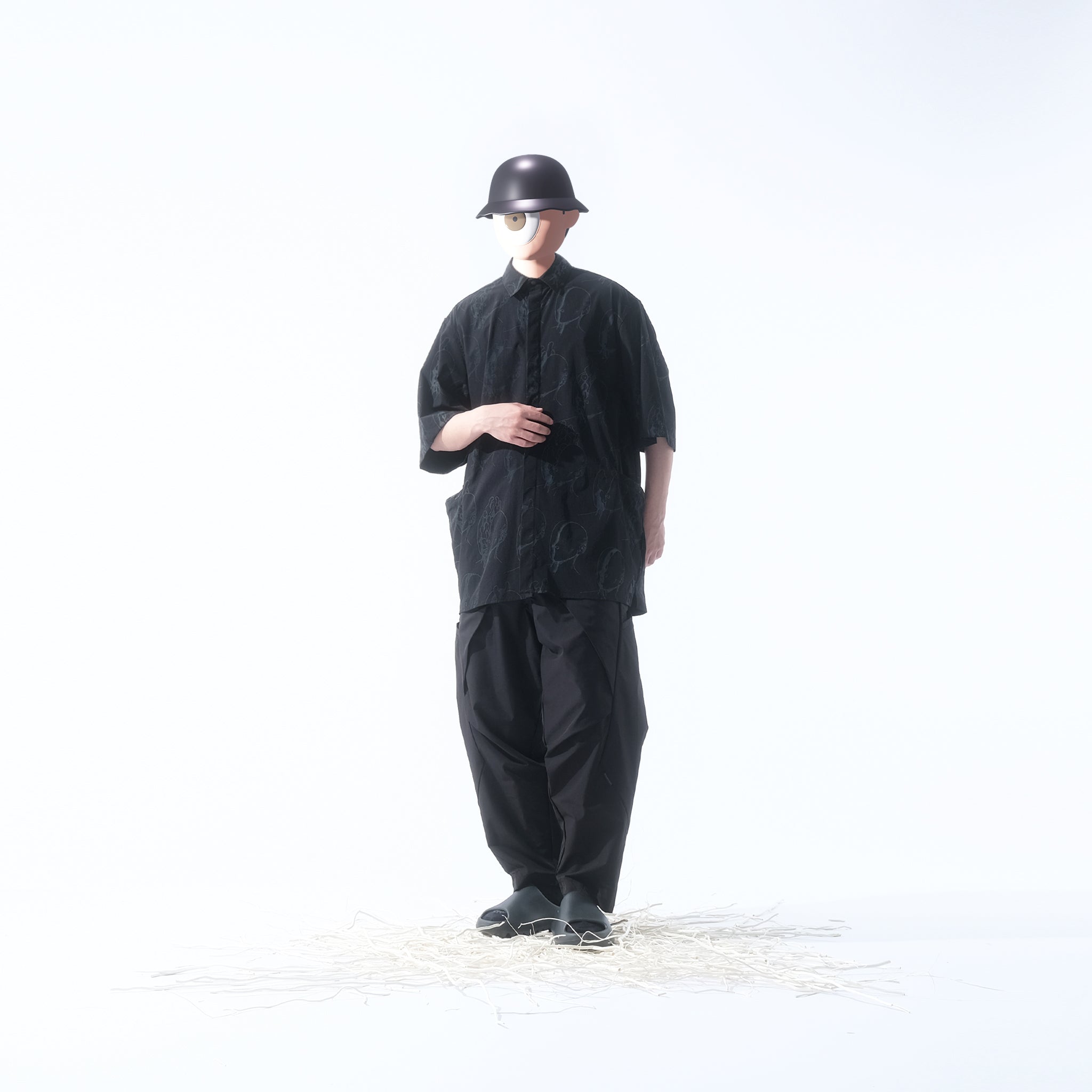 Capsule 03 / CT103 Nylon “Parasyte” Shirt (Black)