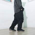Capsule Series / CB112 Zipper Pocket Loose Pants (Black)