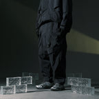 AW22 / 05 —  P22-121 Hidden Pocket Trapezoidal Pants (Navy)
