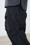 Capsule Series / CB112 Zipper Pocket Loose Pants (Black)