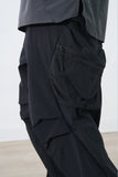 Capsule Series / CB112 Zipper Pocket Loose Pants (Black)