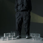 AW22 / 05 —  P22-121 Hidden Pocket Trapezoidal Pants (Navy)