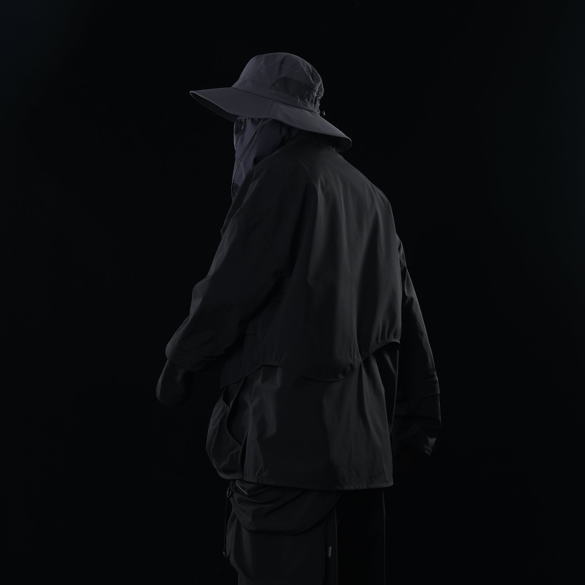 OS-TT03 Cascade Kimono Jacket (Black)