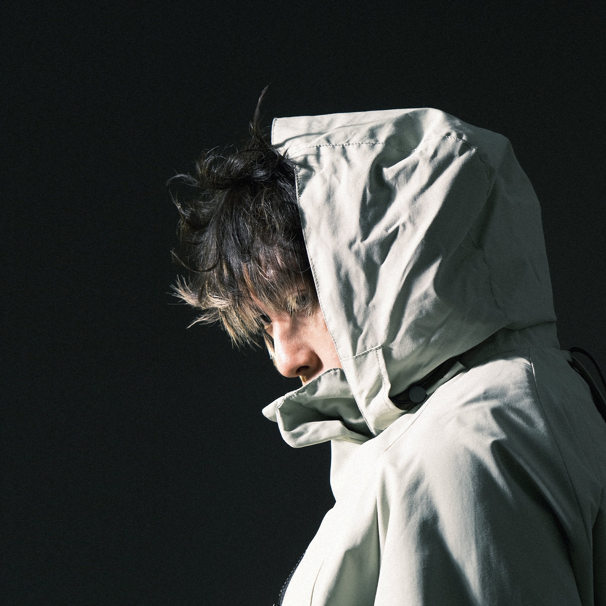 AW22 / 06 —J22-024  Flexible Collar Windbreaker (Mint Green)