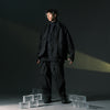 AW22 / 04 —J22-023 3-collar Trapezoidal Jacket (Black)