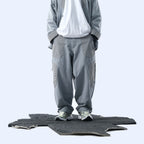 Capsule 03 / CSP-124 Adjustable Panelled Relaxed Pants  (Light Grey)