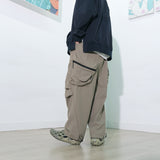 Capsule Series / CB112 Zipper Pocket Loose Pants (Khaki)