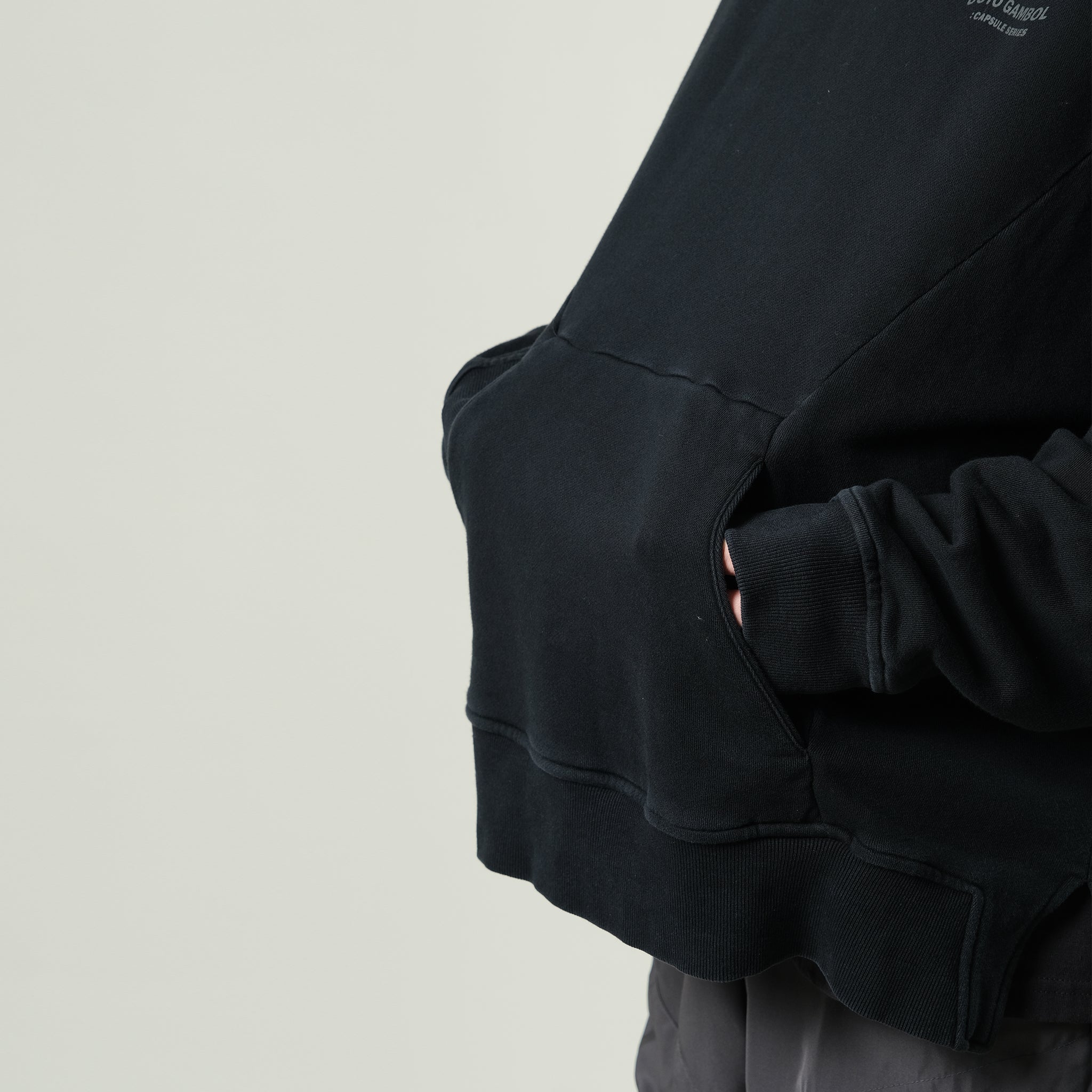 Capsule Series / CD074 Washed Hoodie (Black)