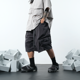 SS22 / 10 S-064 Crossbody Bag Loose Shorts (Grey)