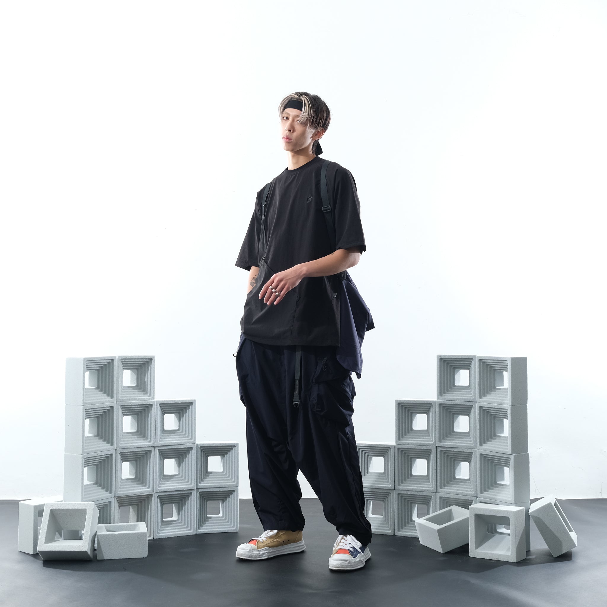 SS22/ 09 LP-117 Hidden Pipeline Pants (Navy)