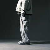 AW22 / 07 —  P22-122 3-way Expandable Relaxed Pants (Light Grey)